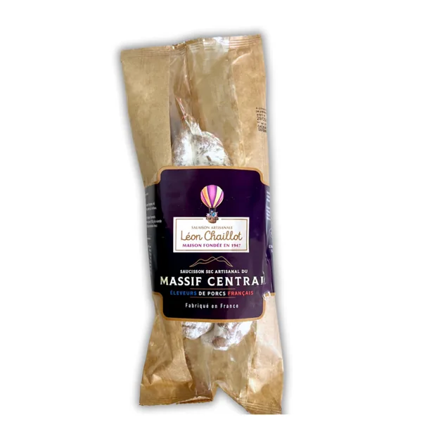 Retail pack of a Saucisson sec.
